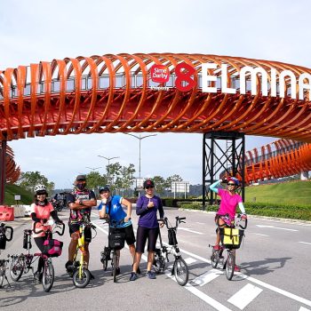 00 Happy Brompton Cyclists Iconic Elmina Bridge City of Elmina 8 Cycling GCE Guthrie Corridor Elmina Loop-069